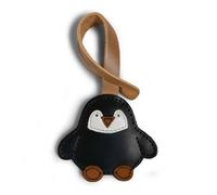 Hide & Drink, Leather Penguin Charm for Handbags, Purse Charm for Tote & Backpacks, Ornaments for Women, Charcoal Black