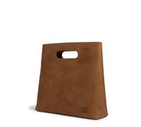Hide & Drink, Minimalist Handbag for Women, Tote Bag, Rustic Purse, Full Grain Leather and Sheepskin, Handmade, Swayze Suede, S
