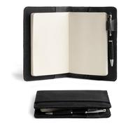 Hide & Drink, Rustic Cover for Leuchtturm A6 Hardcover Notebook (3.6 x 5.9 in. Notebook Not Included) Full Grain Leather, Handmade (Charcoal Black)