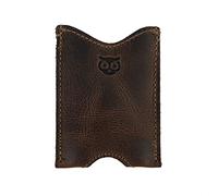 Hide & Drink, Rustic Leather Pocket Sleeve Wallet, for Easy Travelers, Commuters, Card Holder Handmade, Includes 101 Year Warranty, Bourbon Brown, S, Card Case Wallet