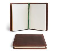 Hide & Drink, Rustic Leather Refillable Journal Cover for Moleskine Cahier XL (7.5 x 9.75 in) w/Tipico Strap, Office & Work Essentials, Handmade Includes 101 Year Warranty :: Bourbon Brown