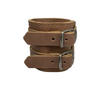 Hide & Drink, Stylish Wrist Wallet Cuff, Wristband with Secret Pouch, Cash Holder, Money Organizer, Full Grain Leather, Handmade, Single Malt Mahogany