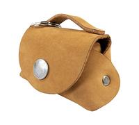 Hide & Drink, Tiny Handbag with Key Ring Holder Handmade from Full Grain Leather - Old Tobacco