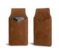 Hide & Drink, Waist Phone Holder Pouch, Accessory Bag, Soft Case for Work & Outdoors Essentials, Full Grain Leather Handmade, Swayze Suede