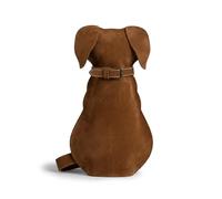 Hide & Play, Dog-Shaped Backpack, Pet Lover Accessory, Crossbody Bag, Travel Backpack, Full Grain Leather, Handmade, Swayze Suede, Unique, Classic
