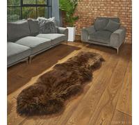 Hide Rugs Rare Breed Sheepskin Double Natural Brown - Brown - Double