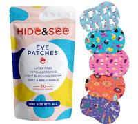 HIDE&SEE Eye Patches for Kids Skincare - Adhesive Kids Eye Patches for Lazy Eye (Fantasy Pack) - Comfortable, Hypoallergenic Baby Eye Patch for Amblyopia Treatment - Includes Reward Chart (50 Pack)