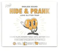 Hide & Seek Prank Love Glitter Trap - Whistles and Cheesy Tunes with Wall-Adhesive and Surprise Glitter Explosion for Romantic & Memorable Moments - Office & Home Fun - Guaranteed Laughter!