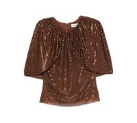 Hide Sequin Top - female - Self Portrait - Blouses - Brown - 2XS - Blouses & Shirts 2XS