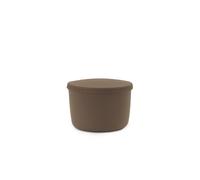 Hide Storage Pouf Small Brown
