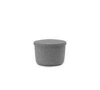 Hide Storage Pouf Small Gray