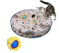 Hide the Cat Toy - Motion Sensor Pet Toy, Portable Smart Interactive | Perfect Powerful Rechargeable Moving Cat, Auto Play, Electronic Scratch Motorized, Perfect Fun Exercise