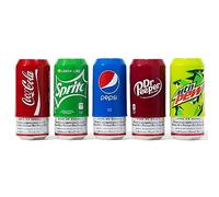Hide Your Beer 5 Pack Beer Can Covers That Look Like Soda Can Silicone Sleeve Suitable for All Standard 12FL OZ, Golf Accessories, Beer Gifts for Men Women Gag Gift
