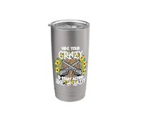 Hide Your Crazy and Start Acting Like A Lady Leopard Stainless Steel Insulated Tumbler