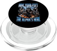 Hide Your Feet The Alpha's Here Wolf PopSockets PopGrip for MagSafe
