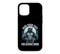 Hide Your Toes The Alpha's Here Funny Alpha Wolf Meme Cringe Case for iPhone 12/12 Pro