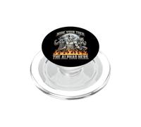 Hide Your Toes The Alpha's Here Funny Alpha Wolf Meme Cringe PopSockets PopGrip for MagSafe