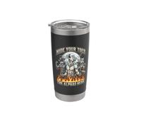 Hide Your Toes The Alpha's Here Funny Alpha Wolf Meme Cringe Stainless Steel Insulated Tumbler