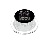Hide Your Wife The Alpha Is Here Werewolf Meme Wolf Sigma PopSockets PopGrip for MagSafe