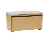 Hideaway Grid Cabinet With Door & Shelf Oak/Sterling