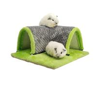 Hideaway Hamster - Cozy Corner Shelter for Small Animals, Soft Plush Hiding Tunnel | Hamster Hidden House with Warm Living Spaces, Machine Washable Hidden Cave