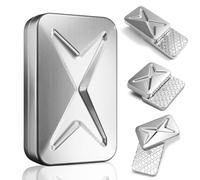 HIDEDC Breakthrough Fidget Slider, Trackless Fidget Slider for Fancy Play, EDC Fidget Toys Adults Sensory Toys Home Office Executive Desk Toy Gift for ADHD/ADD/Autism (2nd Gen Silver)