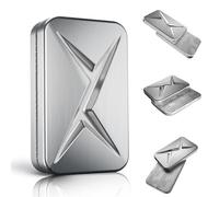 HIDEDC Breakthrough Fidget Slider, Trackless Fidget Slider for Fancy Play, EDC Fidget Toys Adults Sensory Toys Home Office Executive Desk Toy Gift for ADHD/ADD/Autism (Original Silver)