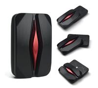 HIDEDC Breakthrough Fidget Slider, Trackless Fidget Slider for Fancy Play, EDC Fidget Toys Adults Sensory Toys Home Office Executive Desk Toy Gift for ADHD/ADD/Autism (Black/Red)