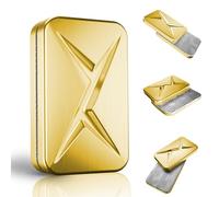 HIDEDC Breakthrough Fidget Slider, Trackless Fidget Slider for Fancy Play, EDC Fidget Toys Adults Sensory Toys Home Office Executive Desk Toy Gift for ADHD/ADD/Autism (Gold)