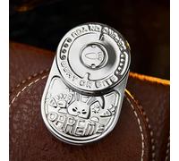 HIDEDC Desperate Rabbit Fidget Slider, Stainless Steel EDC Fidget Toys Stress Relief Toy for Adults, Executive Desk Toy for Keep Focus & Stress Relief (Mix Silver)