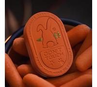 HIDEDC Desperate Rabbit Fidget Slider, Stainless Steel EDC Fidget Toys Stress Relief Toy for Adults, Executive Desk Toy for Keep Focus & Stress Relief (Orange Ceramic Surface)