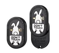 HIDEDC Desperate Rabbit Fidget Slider | Stainless Steel Version | Lightweight & Portable | EDC Metal Fidget Toys Adults ADHD Tools Executive Desk Toy for Keep Focus & Anxiety Relief (Steel Black)