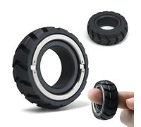 HIDEDC Mechanical Fidget Rings，2 in 1 Gameplay Ultra-Smooth & Long- Lasting Spin,Executive Desk Toy for Keep Focus& Stress Relief , Best Gadget for Men (black)