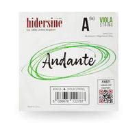 Hidersine Andante SINGLE A String for VIOLA. - Steel Core, alloy string for longevity and ease of playing feel. - Great tone and great value. - Ideal for all Viola Students. SINGLE A String only.