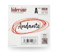 Hidersine Andante SINGLE A String for Violin 4/4 to 3/4 size. Steel Rope Core string feels easy to play. Great tone and great value. Perfect for Students with full sized and three quarter violins.