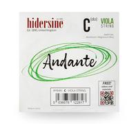 Hidersine Andante SINGLE C String for VIOLA. Steel Core, alloy string for longevity and ease of playing feel. Great tone and great value. Ideal for all Viola Students. SINGLE C String only.
