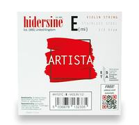 Hidersine Artista Violin E String - Premium Steel Core - 1/2 Size - Balanced Response for Student Violinists