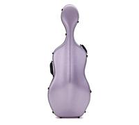 Hidersine Polycarbonate Cello Case Brushed Purple
