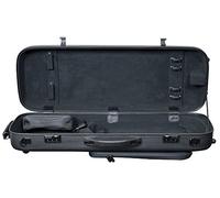 Hidersine Polycarbonate Oblong Viola Case - Brushed Silver