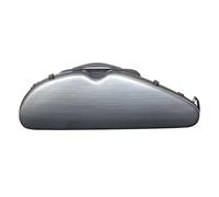 Hidersine Polycarbonate Violin Halfmoon Case Brushed Silver
