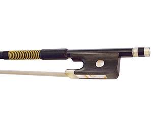 Hidersine Round Cello Bow 3/4 - Carbon Fibre/Nickel Inlay