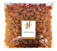 Hides Fine Foods - Chilli Rice Crackers 1kg - Suitable for Vegetarians - GMO Free - Snacking - Hot Fried Chilli Cracker - Bar Snack - Perfect for Parties