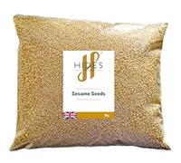Hides Fine Foods - Hulled Sesame Seeds 1kg - GMO Free - Suitable for Vegetarians - Cooking - Tahini - Toasting - Asian Cooking - Baking - Sesame Bars - Brittle