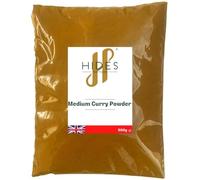 Hides Fine Foods - Medium Curry Powder 500g - GMO Free - Suitable for Vegetarians - Indian Cooking - British Indian Food - Curry - Takeaway - Fakeaway