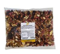 Hides Fine Foods - Mixed Nuts & Raisins 500g - GMO Free - Suitable for Vegetarians - Great for Baking, Flapjacks, Granola, Trail Mix, Christmas Snacks