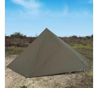 HIDEWALKER Camping Tarp Shelter 3x3m 3x4m 3x5m Lightweight Tent Tarpaulin Waterproof Tent Awning Canopy Basha Sunshade for Hiking Backpacking (Olive Green, 4x4m)