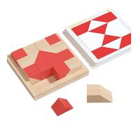 Hiding Blocks - Logic-Developing Brain-Teasing, Educational Building Bricks Puzzle Games Cubes, Beech Wood Jigsaw Board Game, Intellectual Enlightenment Accessory Case Toy Set | for Giftss