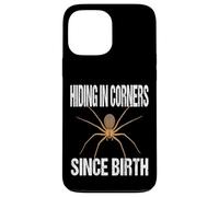 Hiding In Corners Since Birth Introvert Brown Recluse Spider Case for iPhone 13 Pro Max