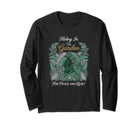 Hiding in The Garden for Peace and Quiet Introvert Gardener Long Sleeve T-Shirt