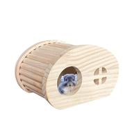Hiding Place for Small Animals - Wooden Hamster House, Multiple Level Cage Habitat, Decorative Toy Shelter, Safe Accessories for Guinea Pigs, Mice and Gerbils, Creative Small Animal